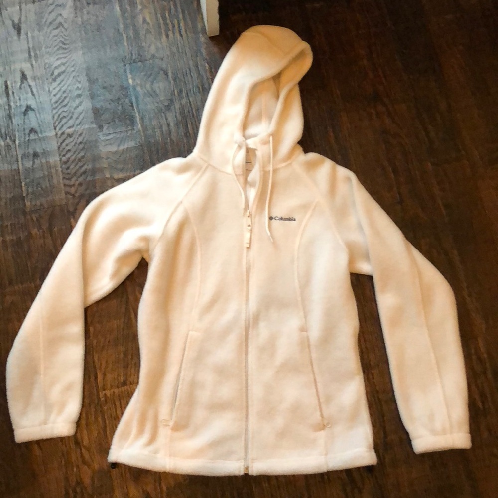 WORN ONCE: Columbia Winter White Fleece- Size S
